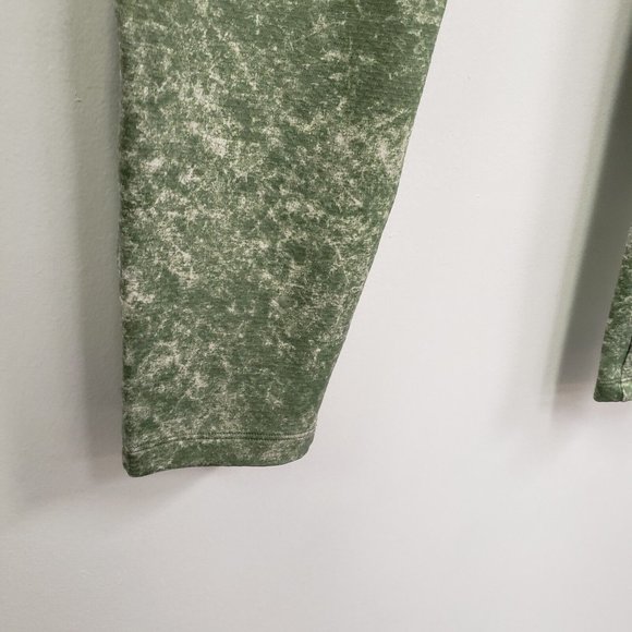 Lululemon Mens ABC Joggers Size M Warpstreme Pants Green Print Tapered Pockets - Picture 2 of 13